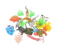 FRCOLOR Simulados de Marina con Animales y Plantas Acuáticas Figuras Educativas para Niñas Decoración Colorida y Didáctica