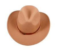 FRCOLOR Sombrero De Vaquero Sombrero Occidental De Sombrero Fedora Sombrero De Vaquera Sombrero De Sheriff Sombrero De Ala Para Adultos Sombreros De Vaquera Sombrero Estilo