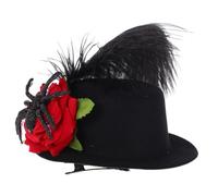 FRCOLOR Sombrero Mágico De Rosa Clip Estilo Vintage Mini Horquilla Para Tocado De Fiesta Accesorio Cabello Para Niña Para Bodas o Fiestas