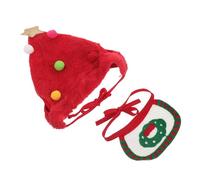 FRCOLOR Sombrero Navideño para Mascotas Gorro de Punto para Perro Navideño Gorro Cálido de Invierno para Cachorros y Gatos Disfraz de Navidad para Mascotas Que Pesan para Fotos Festivas