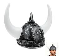 FRCOLOR Sombrero Vikingo Cuernos para Hombre, Casco de Guerrero Romano Antiguo, Adecuado para Disfraces de Carnaval y Eventos Festivos