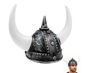 FRCOLOR Sombrero Vikingo Cuernos para Hombre, Casco de Guerrero Romano Antiguo, Adecuado para Disfraces de Carnaval y Eventos Festivos