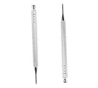 FRCOLOR Sondas de Masaje para Aliviar Puntos de Oído de Acero Inoxidable para Puntos Auriculares 2piezas Herramientas Multifuncionales de Reflexología Facial