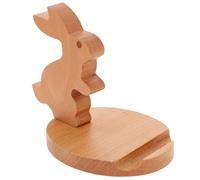 FRCOLOR Soporte Adorable con de Conejo Móvil Madera Teléfono Diseño para de Liso Borde y Redondeado Compatible Tablet Adecuado para Oficina