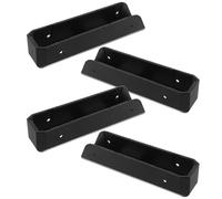 FRCOLOR Soporte de Pared para Básculas Digitales de Peso Corporal, Acrílico Negro Resistente, Diseño Minimalista y Delgado, Paquete de 2 para Baño o Entrada
