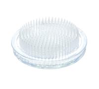 FRCOLOR Soporte para Arreglos de Flores Ventosa, Base Redonda Transparente de Plástico Resistente, Herramienta Reutilizable para Arte Floral Chino y Japonés, Contenedor de Flores