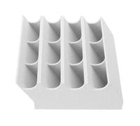 FRCOLOR Soporte para Cuchillas de Cortapelos 12 Compartimentos, Estuche Organizador de Herramientas de Peluquería de Pla Resistente, Caja para Guardar Cuchillas para Barbería y