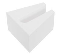FRCOLOR Soporte para Medidor de Grasa Corporal, Estante Blanco de Plástico | Organizador de Escritorio y Suelo, Instalación sin Herramientas, Protege y Evita Caídas