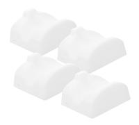 FRCOLOR Soporte Portátil Para Ocarina De Cerámica De 12 Agujeros, Base De Resina Blanca, Set De 4 Unidades, Accesorio Estable y Compacto Para Instrumentos Musicales De Viento