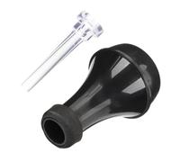 FRCOLOR Sordina Para Trompeta De Práctica Mini Abs Negra Con Boquilla Transparente Pequeña, Silenciador Compacto Para Reducir Ruido y Armónicos, Accesorio Ligero Para Trompeta