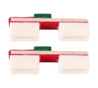 FRCOLOR Stop Silencioso para Piano Vertical 2 Piezas de Fieltro de Lana para Mantenimiento de Pianos Accesorio Ligero y Portátil para Cancelación de Ruido en Teclados Varios Estilos