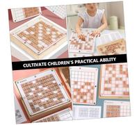 FRCOLOR Sudoku de Mesa Educativo para Tablero de Natural Juguete de y Concentración para Desarrollo Mental