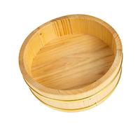 FRCOLOR Sushi Oke Barril de Madera Capacidad Recipiente para Mezclar Arroz Cocina Japonesa Bandeja Natural para Restaurantes y Uso Doméstico