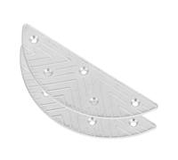 FRCOLOR Taloneras Protección del Talón Fácil de Instalar Placas Metálicas Reparadoras para Zapatos de Hierro en Forma de Media Luna para Hombre para Botas y Zapatillas