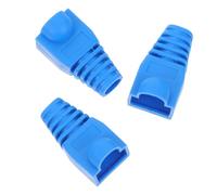 FRCOLOR Tapas de Plástico Azul Cubierta Protectora Que Previene la Entrada de Agua 100 y Protege Conectores Ethernet para Conectores Rj45 y Cables Cat5 Cat6