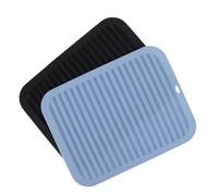 FRCOLOR Tapete De Silicona Para Secar Platos Apto Para Encimeras Sin Respaldo Para Planchas Rizadoras Y Placas Calientes.