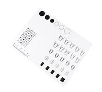 FRCOLOR Tapete De Silicona Para Uñas Almohadilla Para Practicar Coloración De Esmalte Guía De Pegatinas Protector De Mesa Fácil De Limpiar Flexible y Compacto