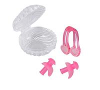 FRCOLOR Tapones De Silicona Resistentes Al Agua Para Natación Pinzas De Nariz Ergonómicas Antideslizante Accesorios Para Entrenamiento y Deportes Acuáticos Piscinas Color Rosa