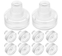 FRCOLOR Tapones para botellas de vino y cerveza, 10 piezas, en forma de T, vidrio y silicona, reutilizables, para conservar el sabor original en el hogar