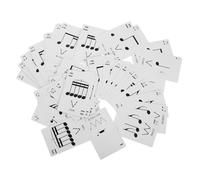 FRCOLOR Tarjetas de Estudio de Ritmo en Papel para Aprendices de Sonido, Juego Didáctico Versátil para Aprendizaje de Teoría Musical