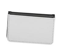 FRCOLOR Tarjetero de Cuero Sintético Práctico para Tarjetas de Identificación y Visita para Uso Diario Autobús Color Negro