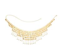 FRCOLOR Tassel Waist Chain Belt For Women Adjustable Multi Layered Metal Body Chain With Vintage Coin Pendants Ethnic Style Accessory For Belly Dance Festivals And Boho Outfits