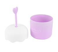 FRCOLOR Taza de Espuma Facial Mini 1 Unidad Portátil para Formación de Burbujas, Presionable, Compatible Leche Limpiadora, para Limpieza Profunda y Uso Diario Rostro, Color Púrpura