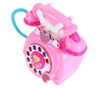 FRCOLOR Teléfono Educativo para Cuentos y Poesía Antigua Juguete Seguro y Divertido para Preescolar y para Fiestas y Simulado de Disco Antiguo Rosa