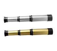 FRCOLOR Telescopio Pirata De Juguete Monocular para Niños, Tamaño Pequeño, Acrílico Resistente, Colores Plata y Dorado, Adecuado para Excursiones y Juegos Al Aire Libre, Set De 2 Unidades