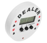 FRCOLOR Temporizador Digital de Póquer Portátil con Botón Resistente y Fácil de Usar para Mesas de Cartas para Fiestas Poker