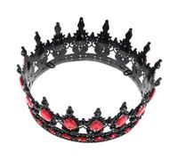 FRCOLOR Tiara Feliz Cumpleaños Disfraz De Principe De Graduación De Vampiro De Reina Gótica Medieval De Cumpleaños Aleación