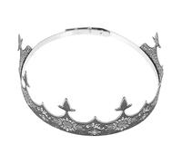 FRCOLOR Tiara La Del Rey Chicos Príncipe Diademas Reyes Disfraz Medieval Adulto Regreso a Casa Caballero Dorado Falso Víspera De Todos Venda Hombres Metal
