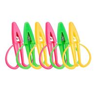 FRCOLOR Tijeras Pequeñas de Seguridad para Manualidades Diy, Cortador de Tela con Funda de Silicona Extraíble, 6 Piezas Colores Variados (rosa, Verde, Amarillo) para Bordar y Hogar