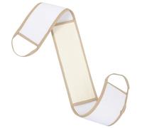 FRCOLOR Toalla de Baño Exfoliante de Lufa Esponja Vegetal para Ducha Cuidado Piel el Spa Toalla de Baño Correa para Tirar Color Claro y Café Grande