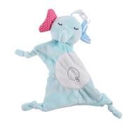 FRCOLOR Toalla de Consolación para Niña con Diseño Animal Elefante y Duradera de Materiales de Peluche y Algodón PP para Recién Nacidos y Estimulación Cognitiva