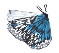FRCOLOR toalla de playa chicas para fiesta disfraces de haloween disfraz haloween toalha de praia disfraz beach towel alas de chal de ala capa poliéster Blue