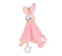 FRCOLOR Toalla Suave para Bebés Forma de Animal Juguete Apaciguador para Recién Nacidos para y Toalla de Saliva para Bebés para Niñas