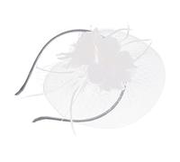 FRCOLOR Tocado de Malla Elegante Y Chic con Pinza para El Cabello con Flores Accesorio para El Cabello de Moda para Mujeres