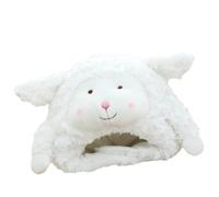 FRCOLOR Tocado de Oveja de Felpa Gruesa Blanco Sombrero Cómodo y Cálido para Fiesta y Accesorio de Fotografía Infantil Juguete Creativo