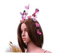 FRCOLOR Tocado De Pelo Novia Diadema De Fiesta Mariposas Adornos Para Pelo De Novia