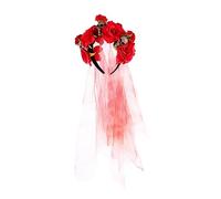 FRCOLOR Tocado de Rosa de Simulación para Halloween Diadema de Fiesta de Calavera Broche Pelo de Mujer