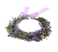 FRCOLOR Tocado Floral De Lavanda Simulada Diadema De Novia Floral Para Bodas Estilo Elegante
