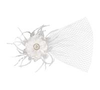 FRCOLOR Tocado Mujer 1920S Sombrero Fascinador Material Sintético Decoración Elegante para Accesorio Tocado para Banquete