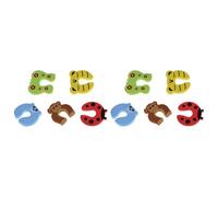 FRCOLOR Tope de Puerta de Dibujos Animados Eva para Bebés, Protector contra Pellizcos, Paquete de 10 Piezas, Resistente a Impactos Mayor Fricción para Seguridad Hogar Varios Estilos