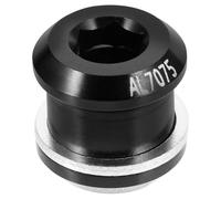 FRCOLOR Tornillo Tapón De Bombo Ventá Por Aire Para Tambores Agujero De Ventilación De Bombo Agujero De Ventilación Para Tambores Amortiguador De Caja Batería Negro Aleación De Aluminio