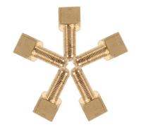 FRCOLOR Tornillos de Ajuste y Reparación Eficaz de Metal Dorado Juego de 5 Optimización del Sonido para Varilla de Violín y Cello en Instrumentos de Cuerda