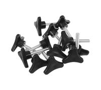 FRCOLOR Tornillos Manuales Roscados para Silla de Inodoro 12 Piezas, Accesorios de Fijación Metálicos Antideslizantes para Baño, Kit de Repuesto Portátil Compatible para Silla de Ruedas