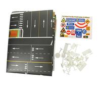FRCOLOR Tráfico para Alfombrilla y de Tráfico de Juguetes de para Enseñar de Circulación y Seguridad Vial
