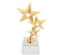 FRCOLOR Trofeo de Participación Forma de Estrella de Cristal y Aleación de Zinc, Tamaño Portátil, Adecuado para Fiestas y Competencias Deportivas Infantiles