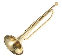 FRCOLOR Trompeta de Latón Pequeña en Tonalidad si Bemol, Instrumento Profesional para Estudiantes y Principiantes, Trompeta de Calidad Duradera para Niños, Adecuado para Aprender a Tocar